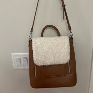 Tan Sherpa purse